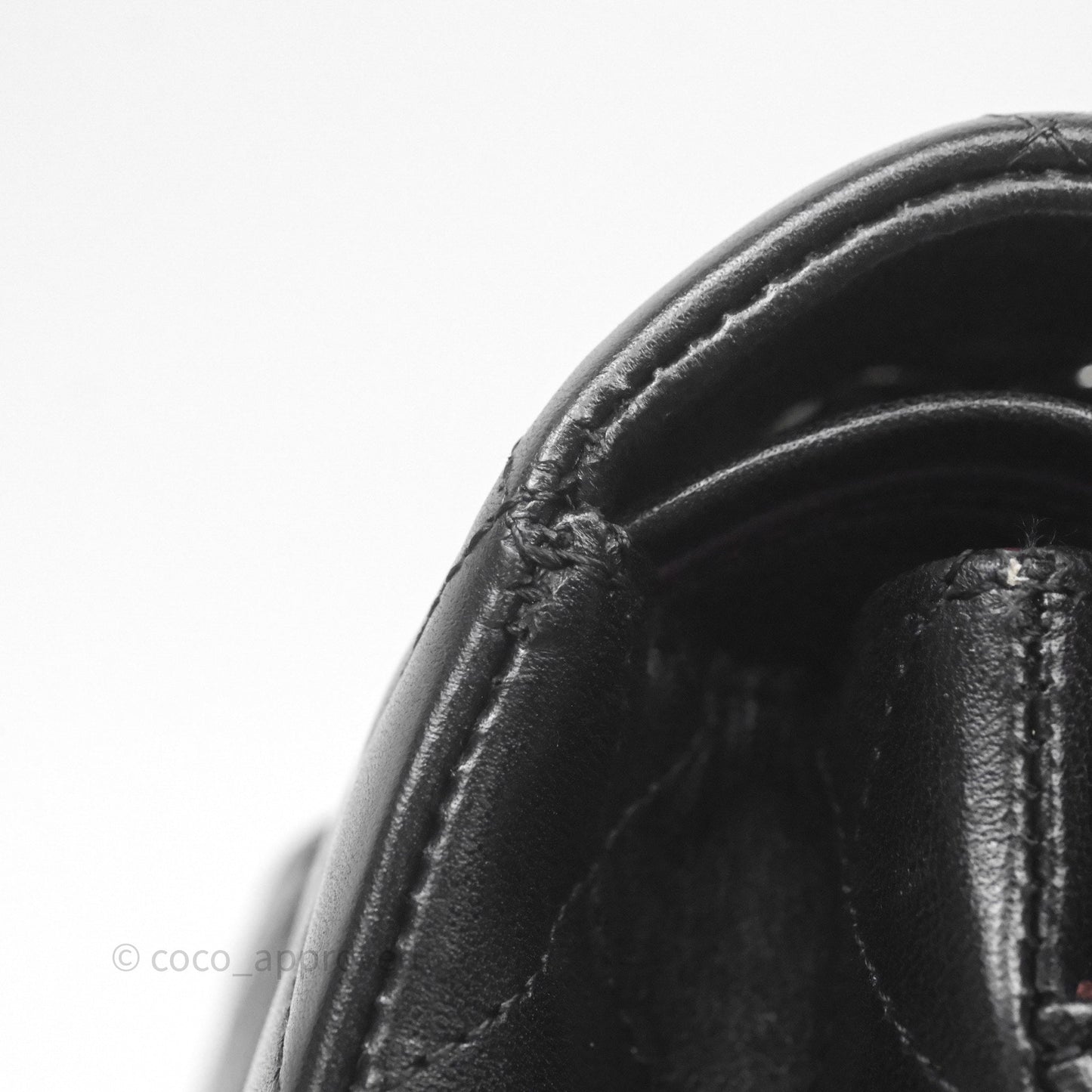 Chanel Classic M/L Medium Flap Quilted Black Lambskin Silver Hardware