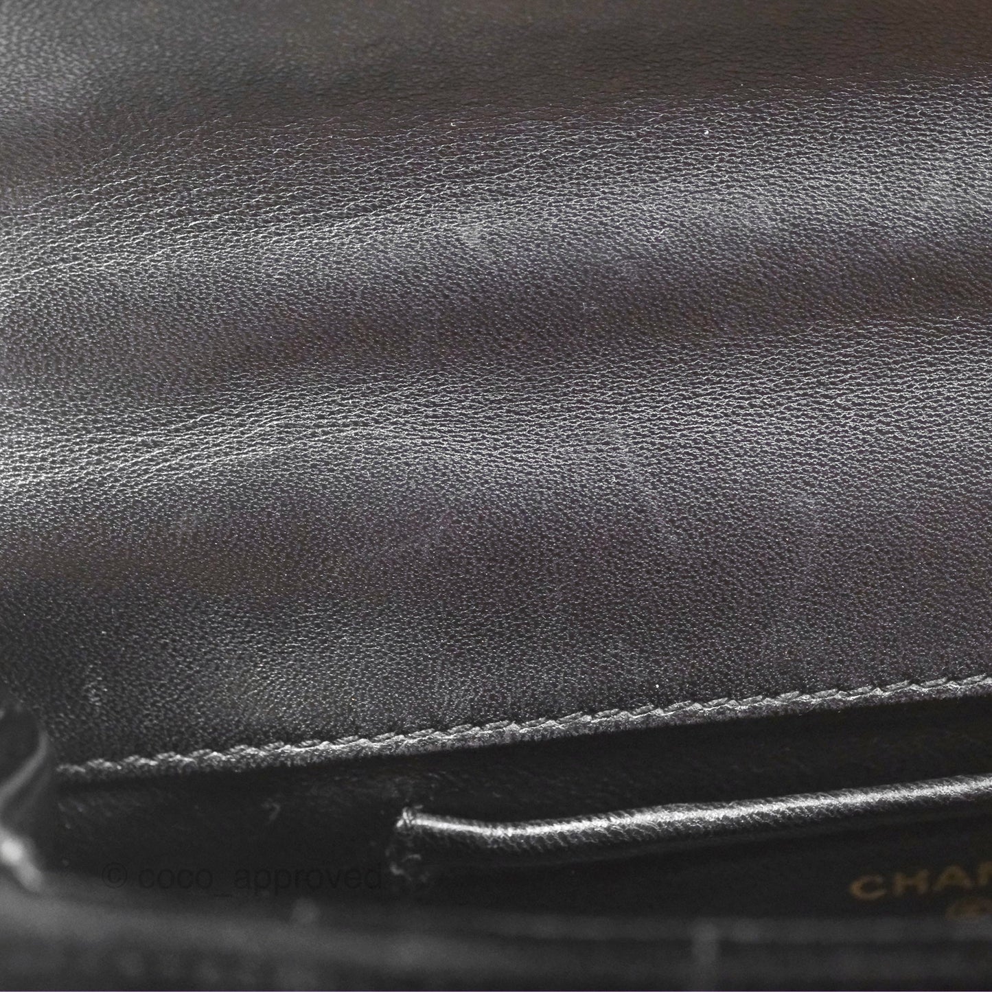 Chanel Vintage Mini Chocolate Bar Camellia Flap Black Velvet Gold Hardware
