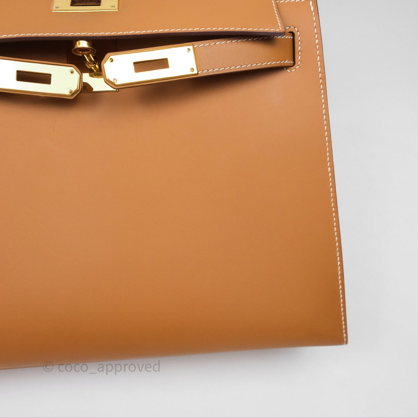Hermès Kelly II 28 Sellier Gold 37 Chamonix Leather Gold Hardware