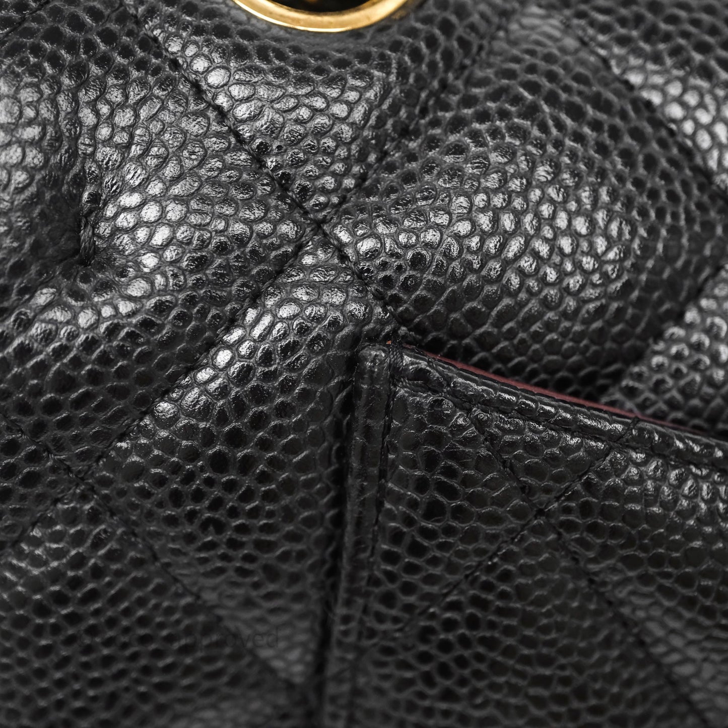 Chanel Jumbo Double Flap Black Caviar Gold Hardware⁣⁣