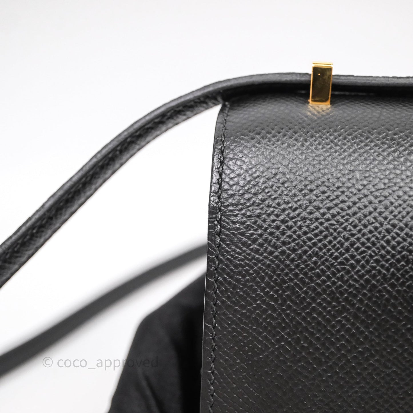 Hermès Constance Mini 18cm Black Epsom Gold Hardware