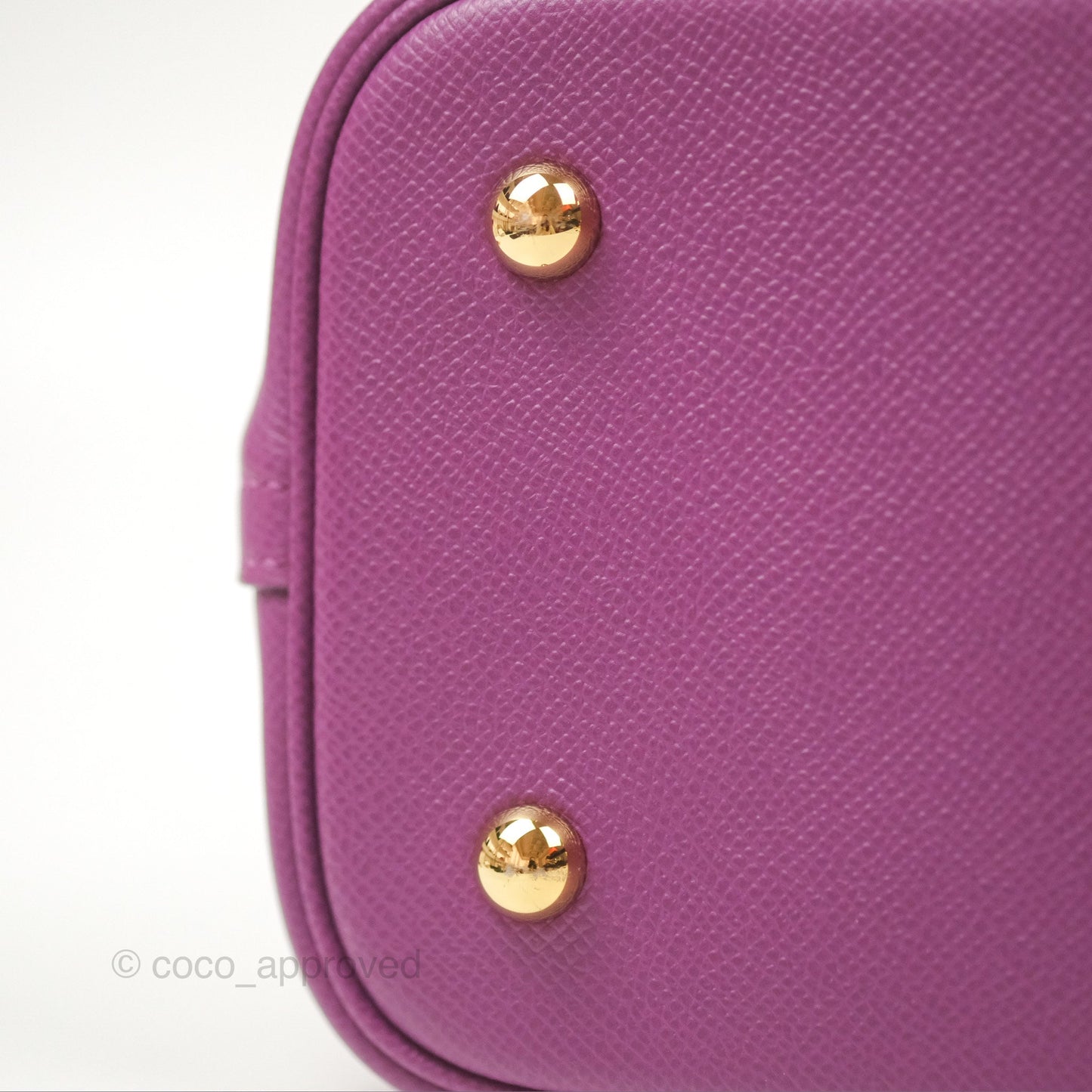 Hermès Bolide 1923 31 Purple Epsom Palladium Hardware