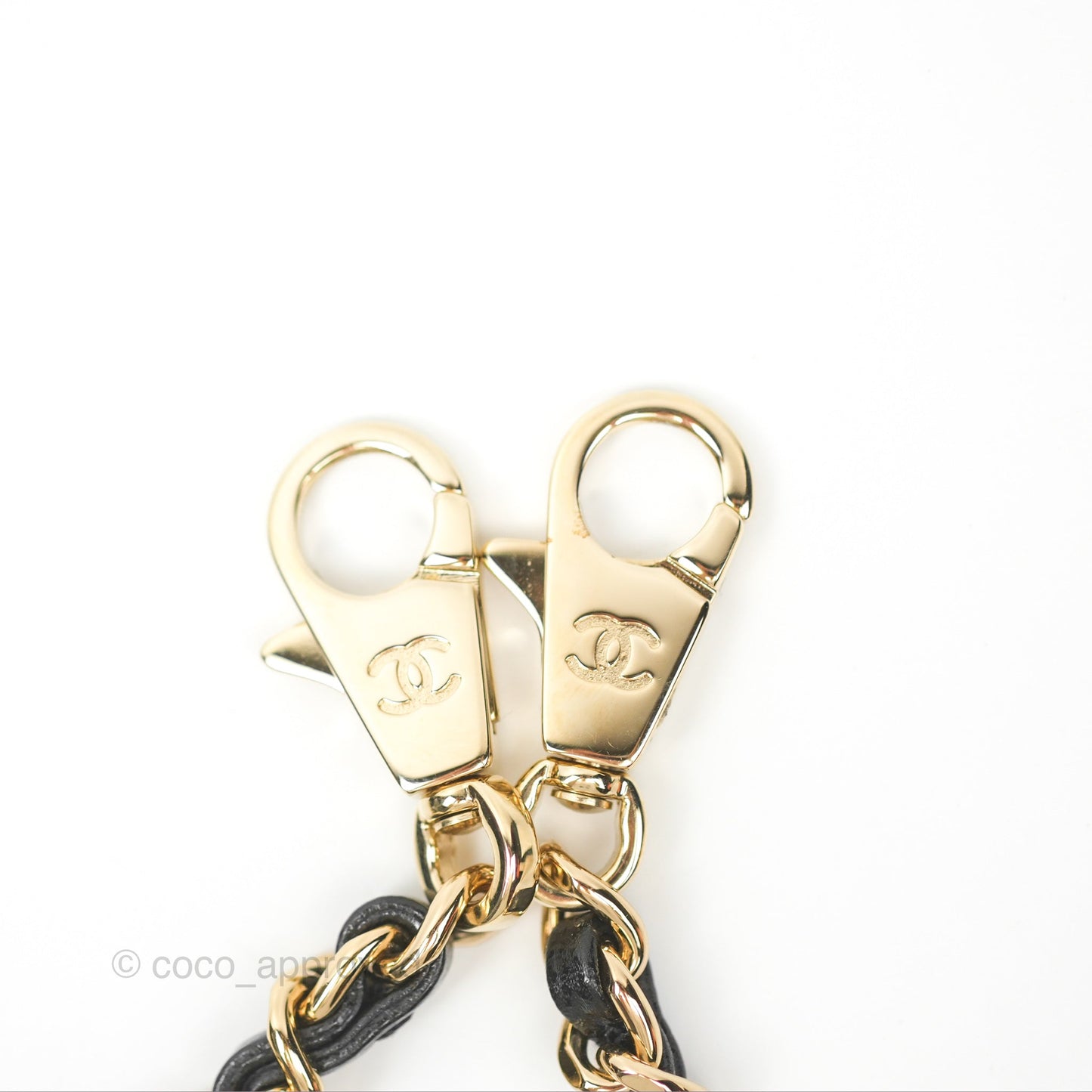 Chanel Small Quilted Coco Handle Black Caviar Gold Hardware