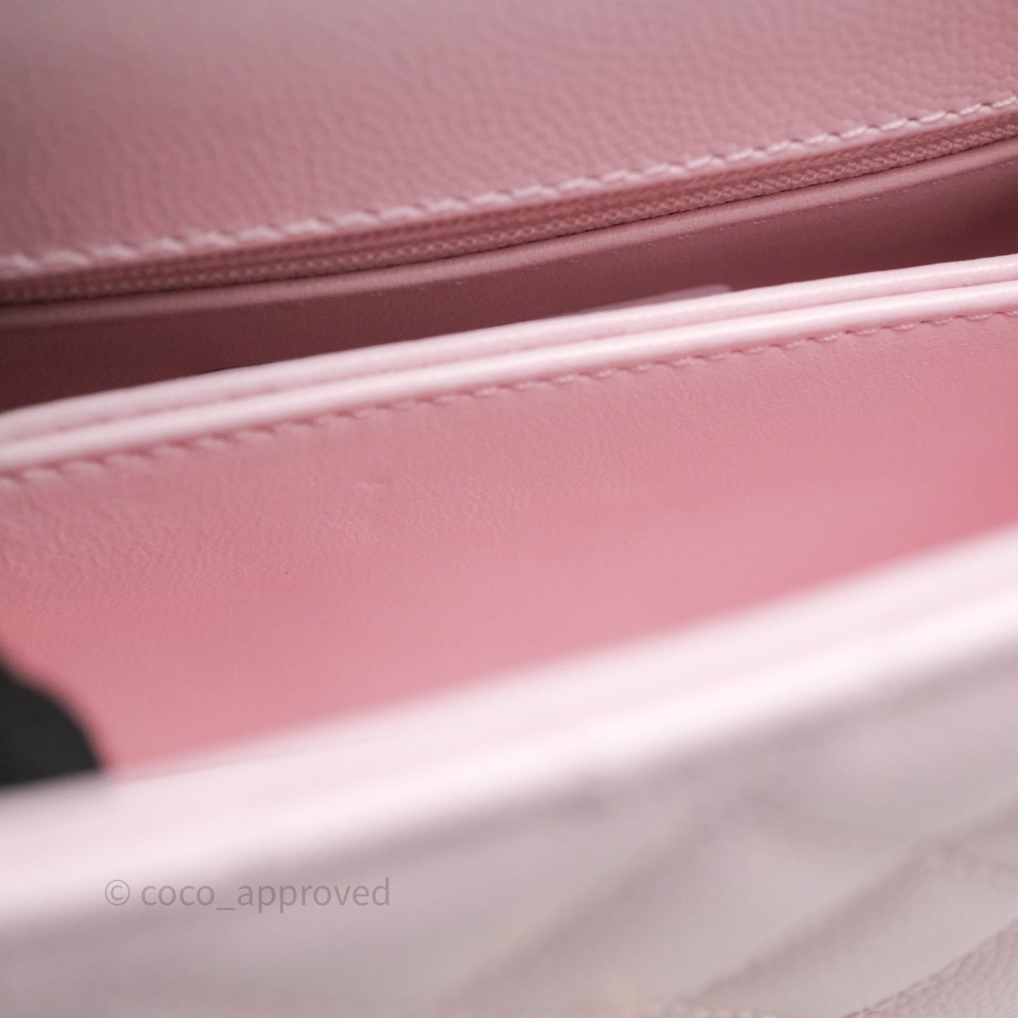Chanel Mini Coco Handle Light Pink Caviar Gold Hardware