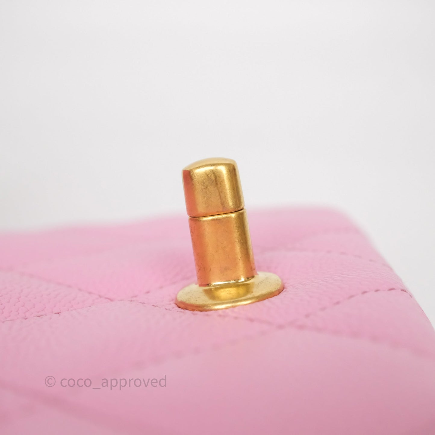 Chanel Heart Crush Mini Flap Bag Pink Caviar Aged Gold Hardware