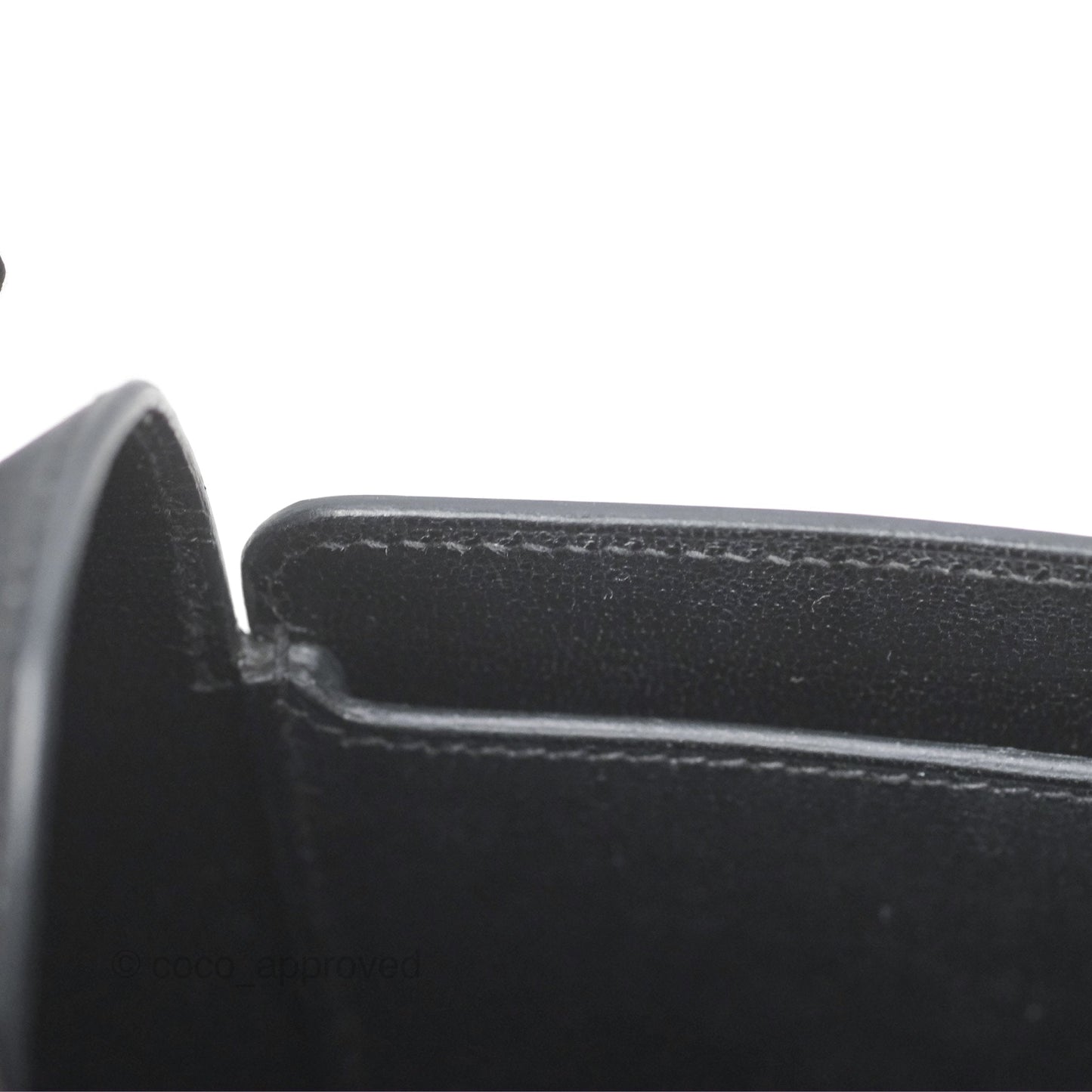 Hermes Octogone 23 Black Epsom