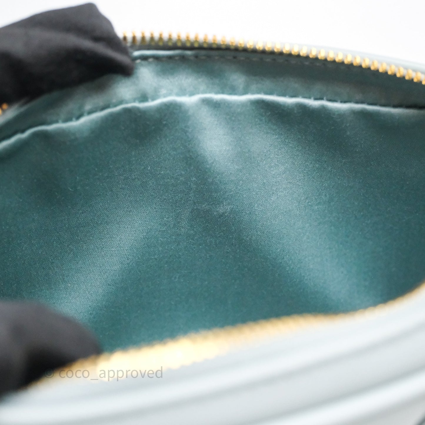 Miu Miu Arcadie Mini Bag Lago Blue Gold Hardware