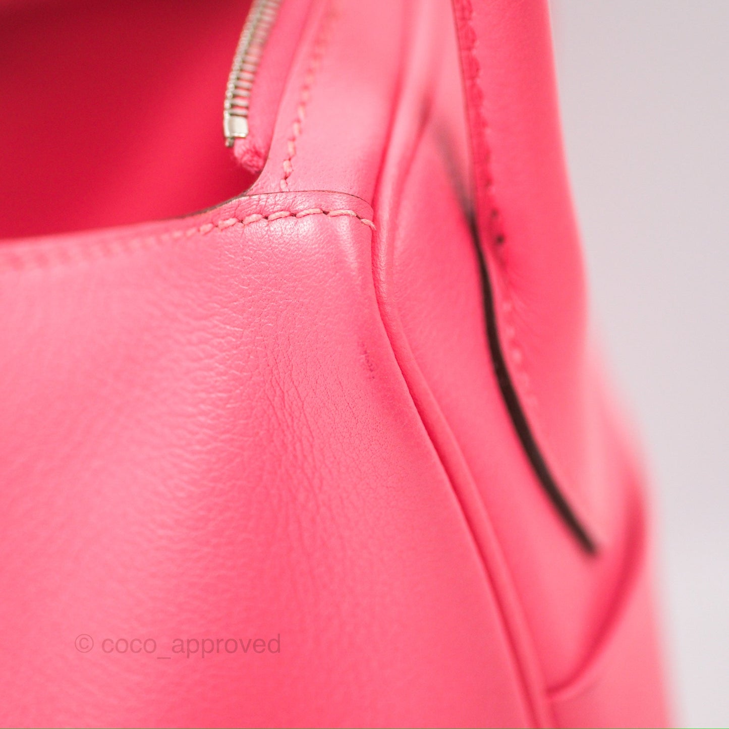 Hermès Lindy 26 Rose Azalee Evercolor Palladium Hardware