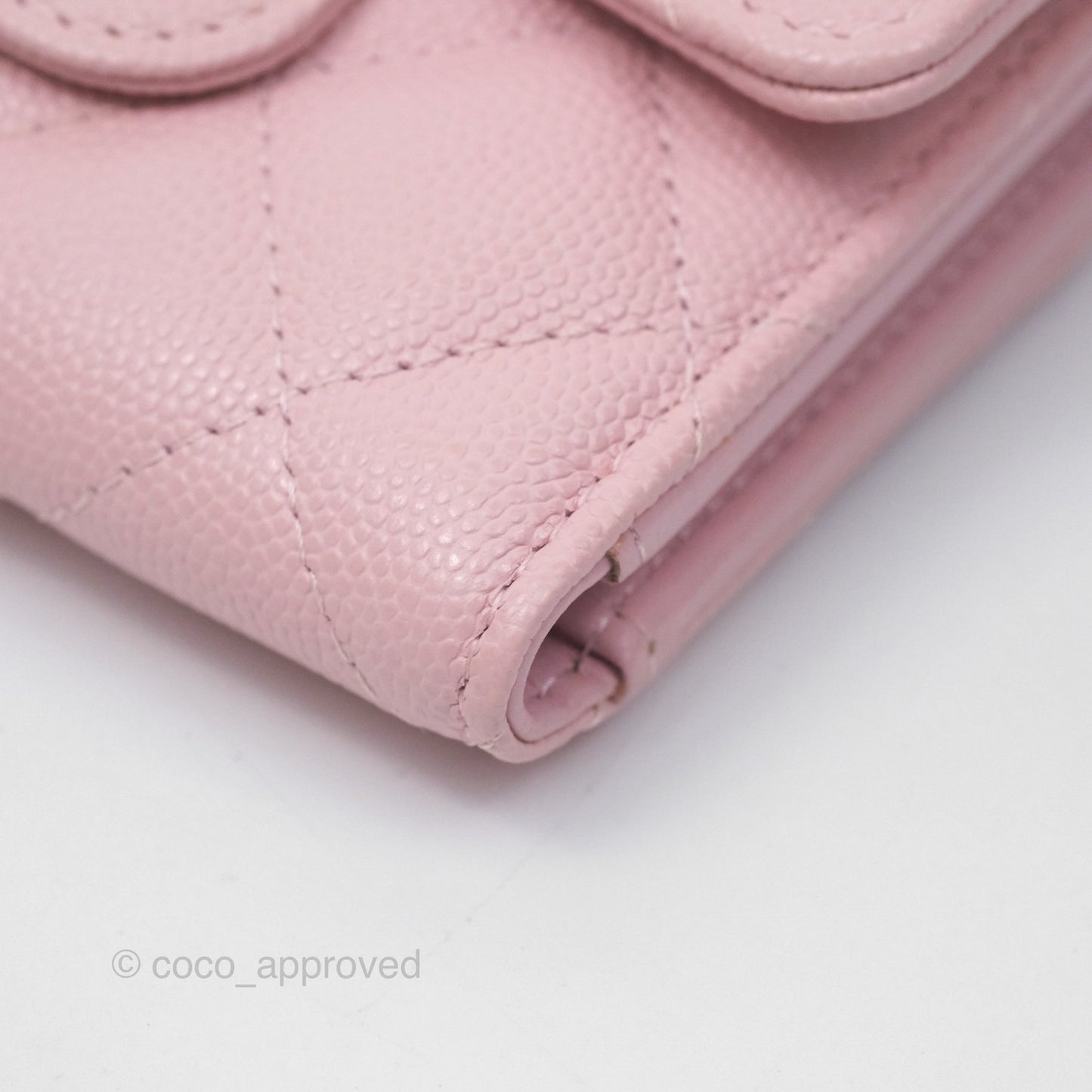 Chanel Classic Short Flap Wallet Pink Caviar Gold Hardware