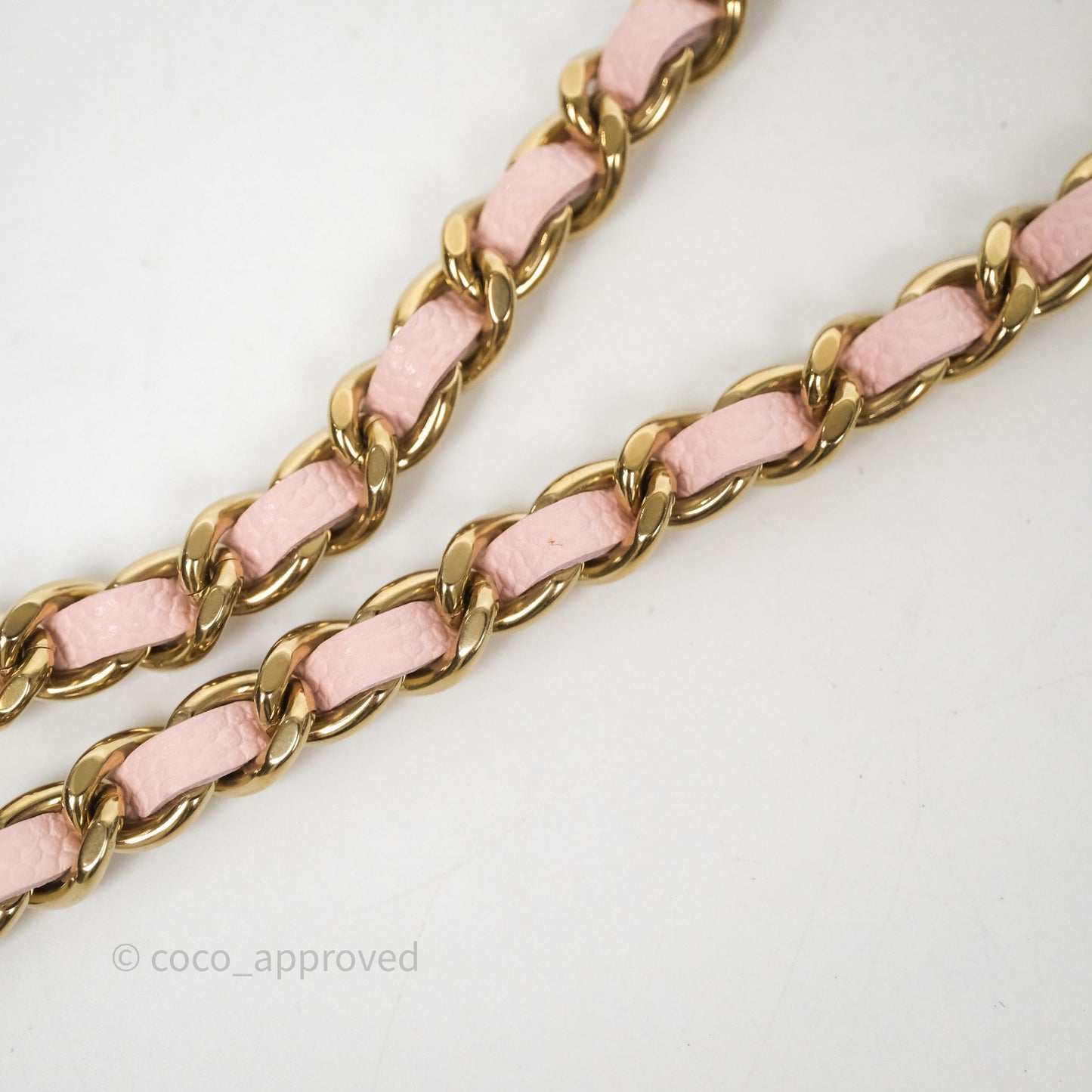 Chanel Mini Clutch With Chain Light Pink Caviar Gold Hardware