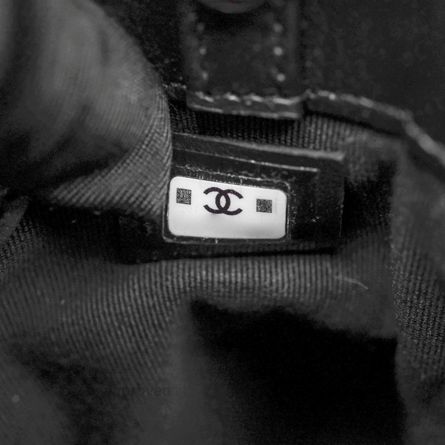 Chanel Nano 31 Black Shiny Lambskin Gold Hardware