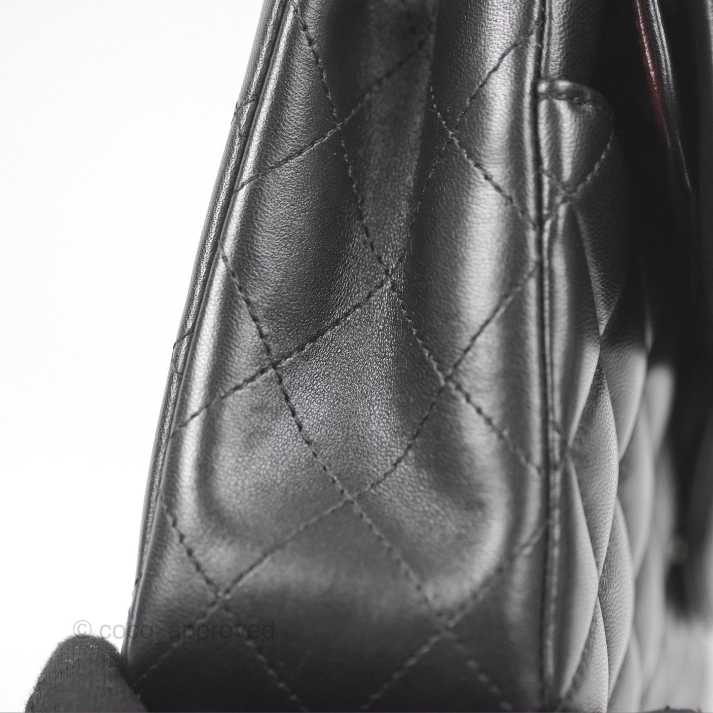 Chanel Small Classic Quilted Flap Black Lambskin Silver Hardware
