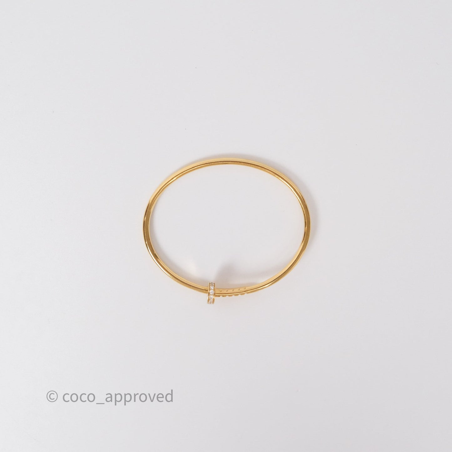 Cartier Small Juste Un Clou Bracelet 18K Yellow Gold Diamonds