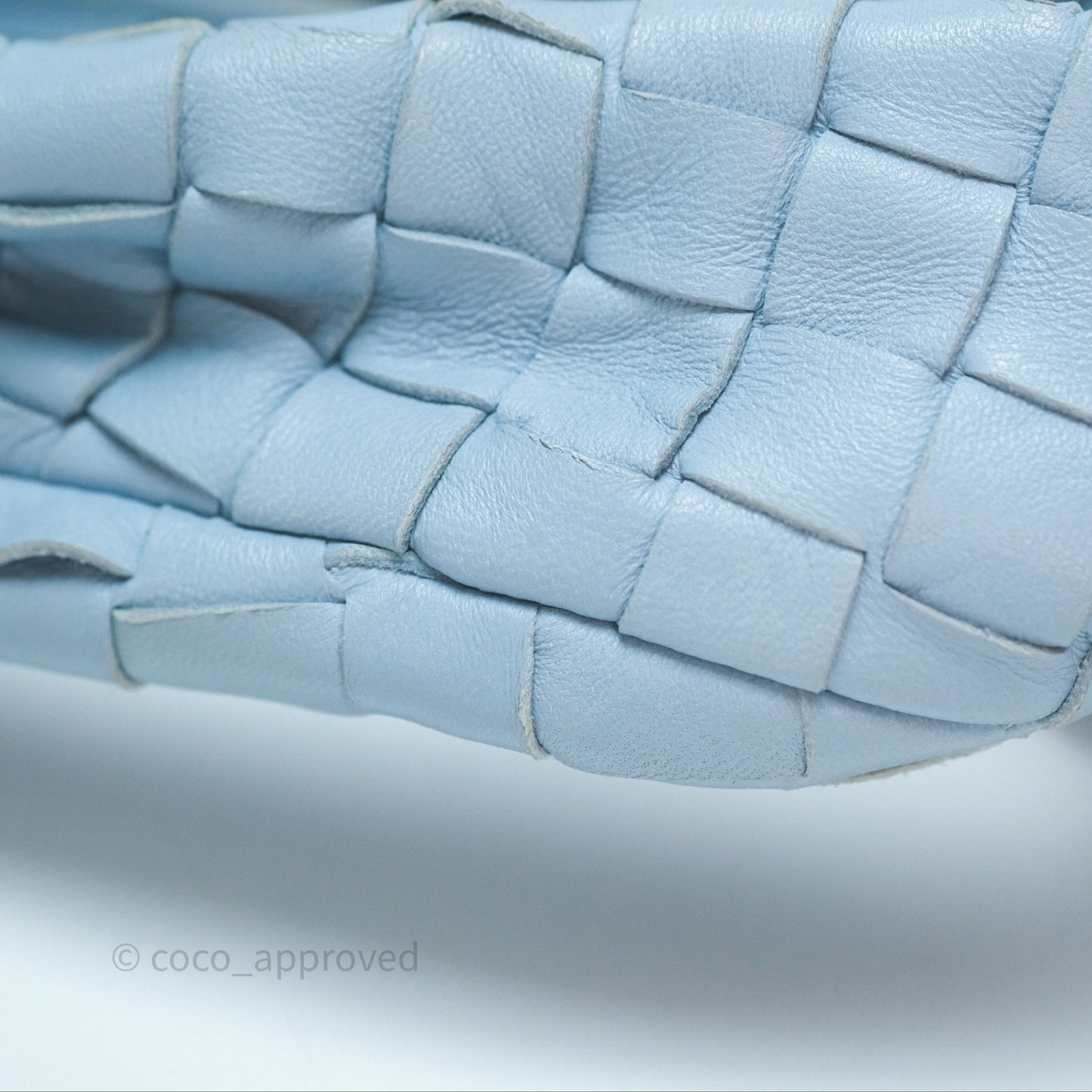 Bottega Veneta Mini Jodie Bag Intrecciato In Ice Lambskin Silver Hardware⁣⁣