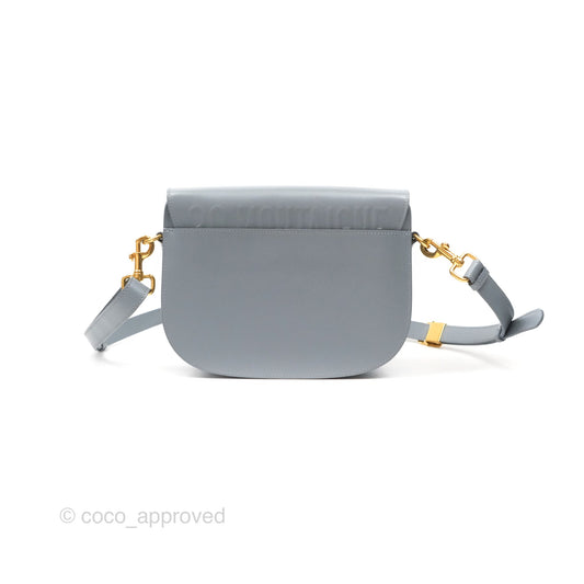 Christian Dior Medium Bobby Flap Grey Box Calfskin
