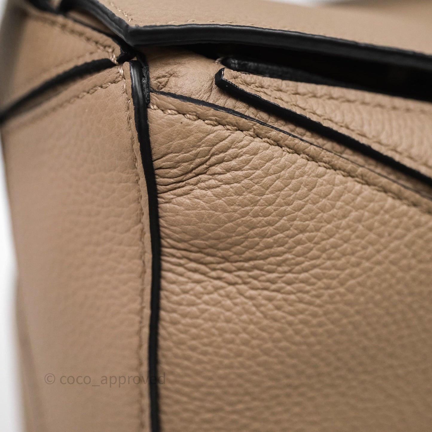 Loewe Small Puzzle Bag Sand Mink Grained Calfskin
