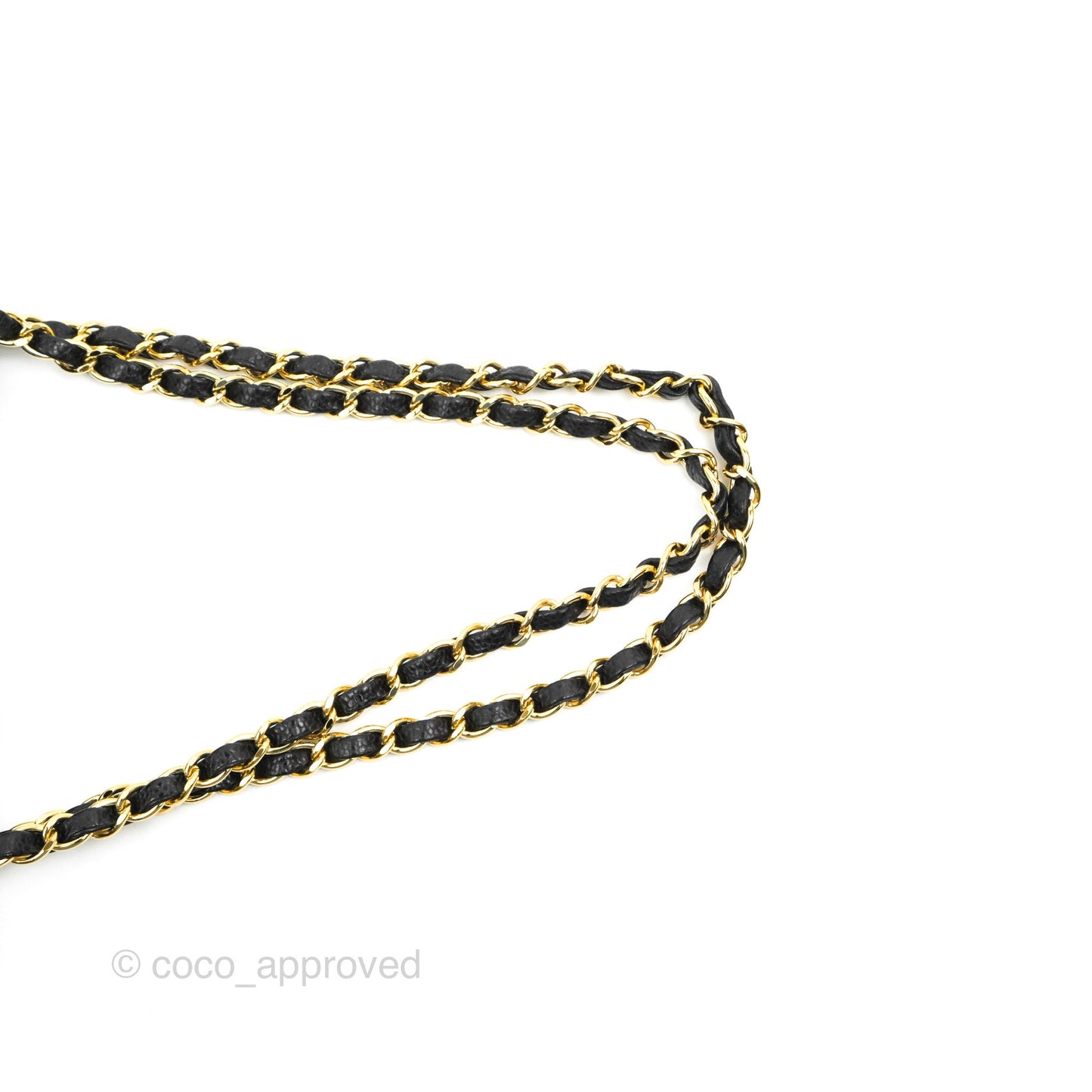 Chanel Vintage Classic Small S/M Flap Black Caviar 24K Gold Hardware