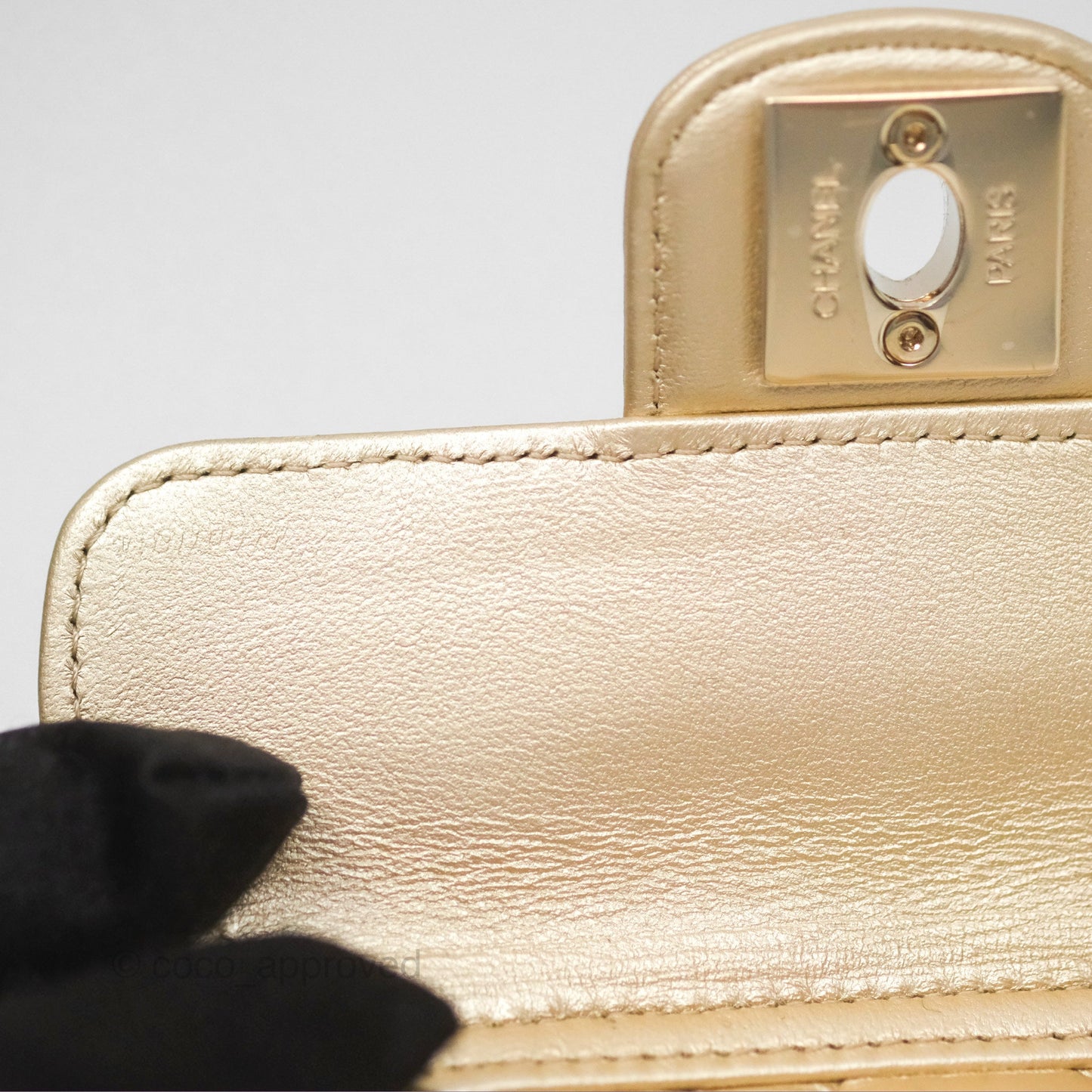 Chanel Small Heart Bag Gold Lambskin Gold Hardware 22S
