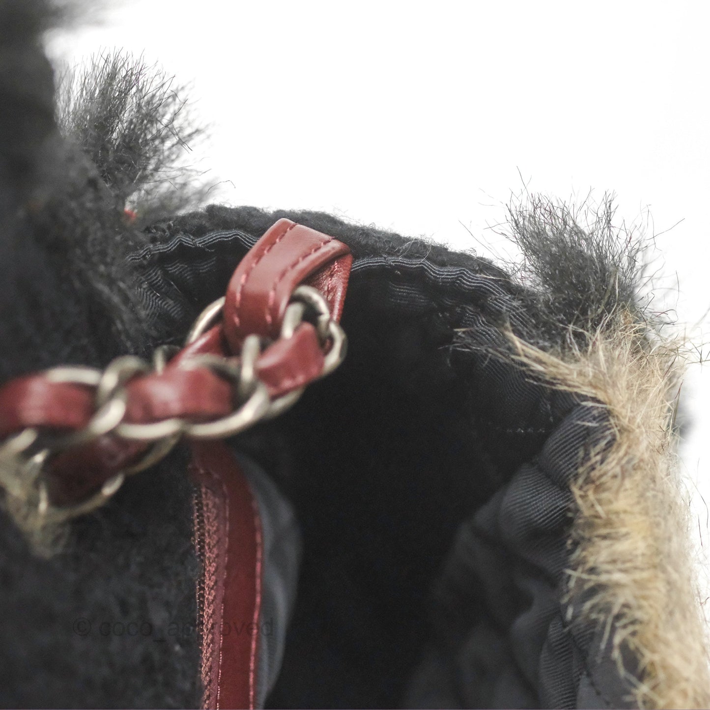 Chanel Fantasy Fur Flap Bag Ruthenium Hardware