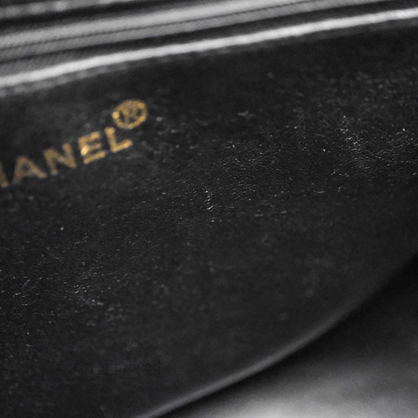 Chanel Vintage Medallion CC Tote Bag Black Caviar Gold Hardware
