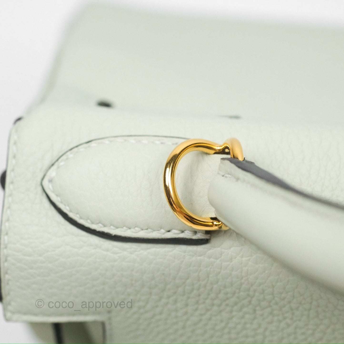 Hermès Kelly II 28 Retourne Togo Gris Neve Gold Hardware