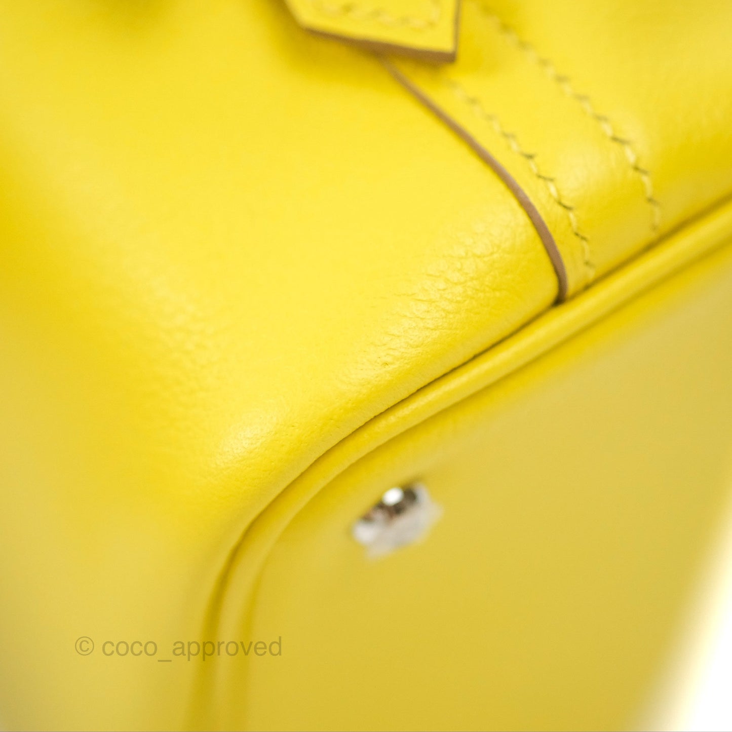 Hermès Bolide Mini 1923 Lime/Rouge H Evercolor Palladium Hardware