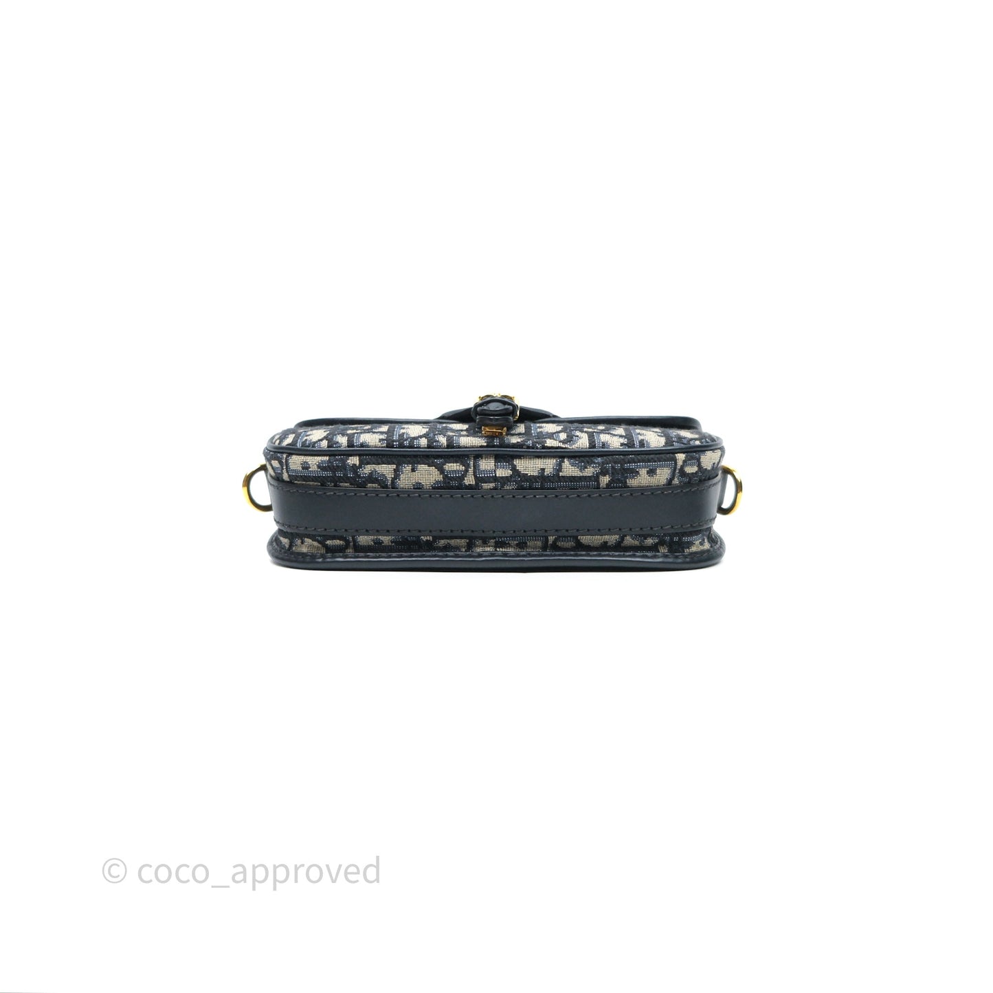Christian Dior Bobby East-West Bag Blue Oblique Jacquard Canvas