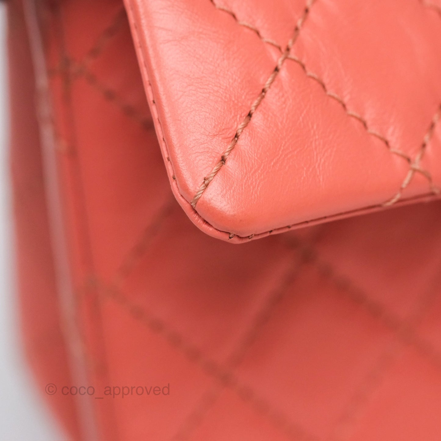 Chanel Mini Reissue 224 Pink Aged Calfskin Aged Gold Hardware