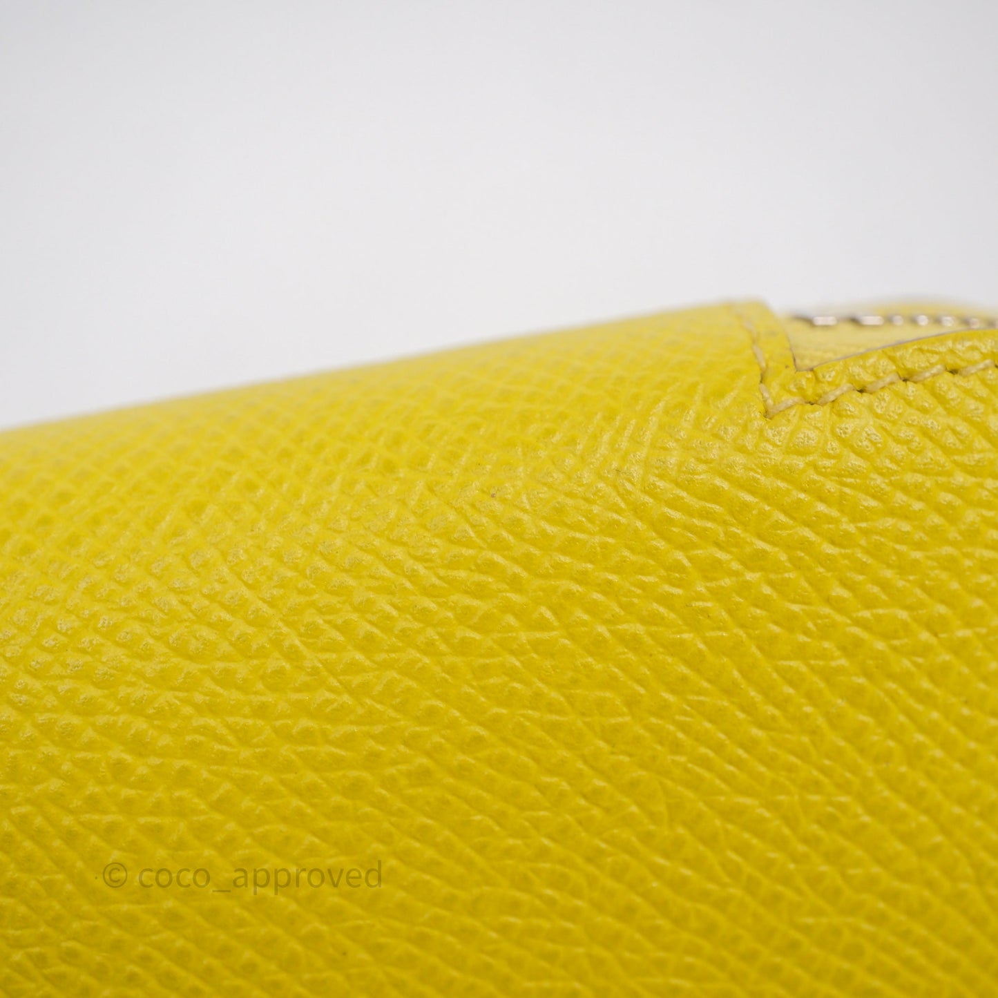 Hermès Silk In Compact Wallet Yellow Epsom