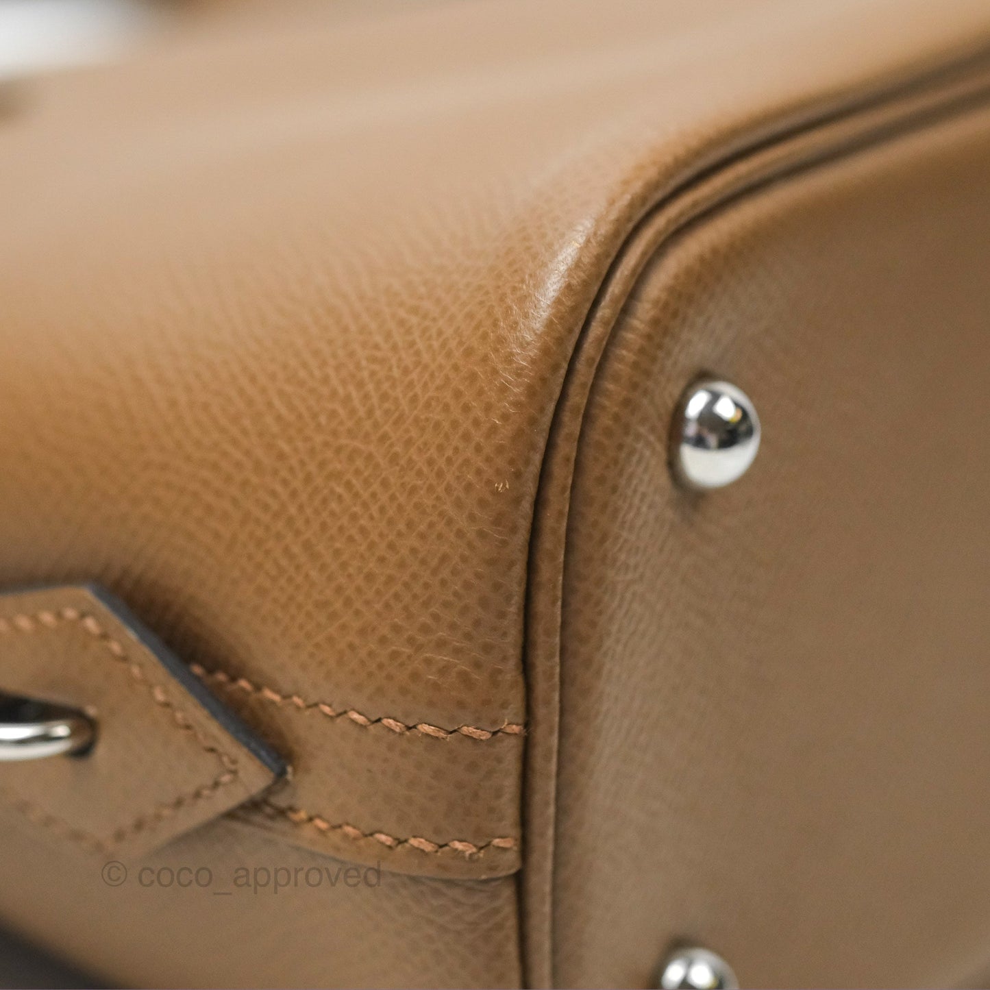 Hermès Bolide 1923 25 Alezan Epsom Palladium Hardware