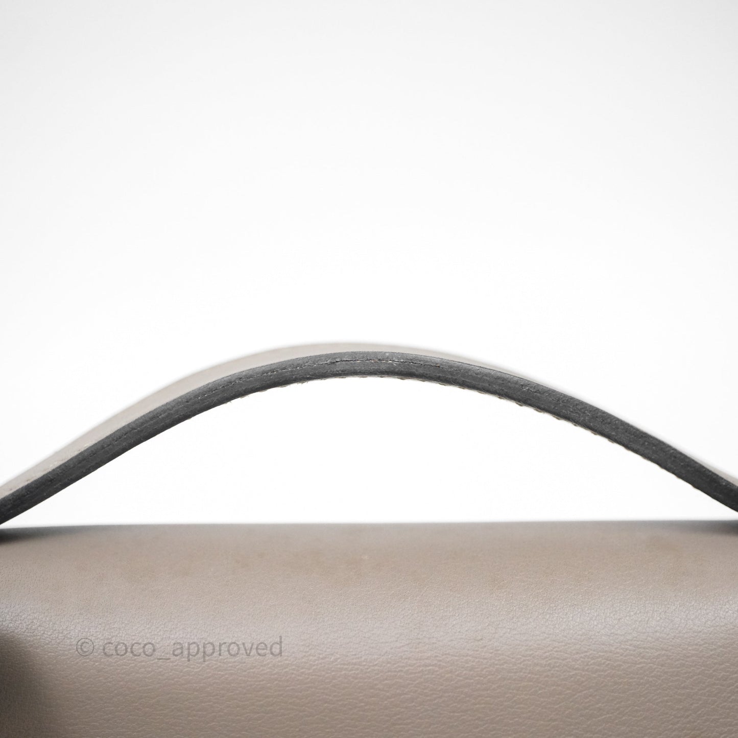 Hermès Kelly Pochette Gris Asphalte M8 Swift Gold Hardware