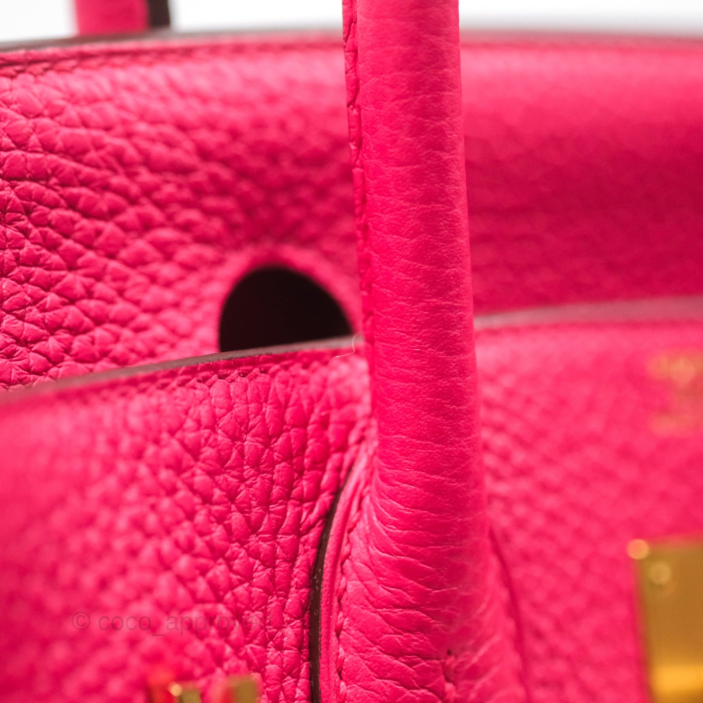 Hermès Birkin 30 Retourne I6 Rose Extrême Clemence Gold Hardware