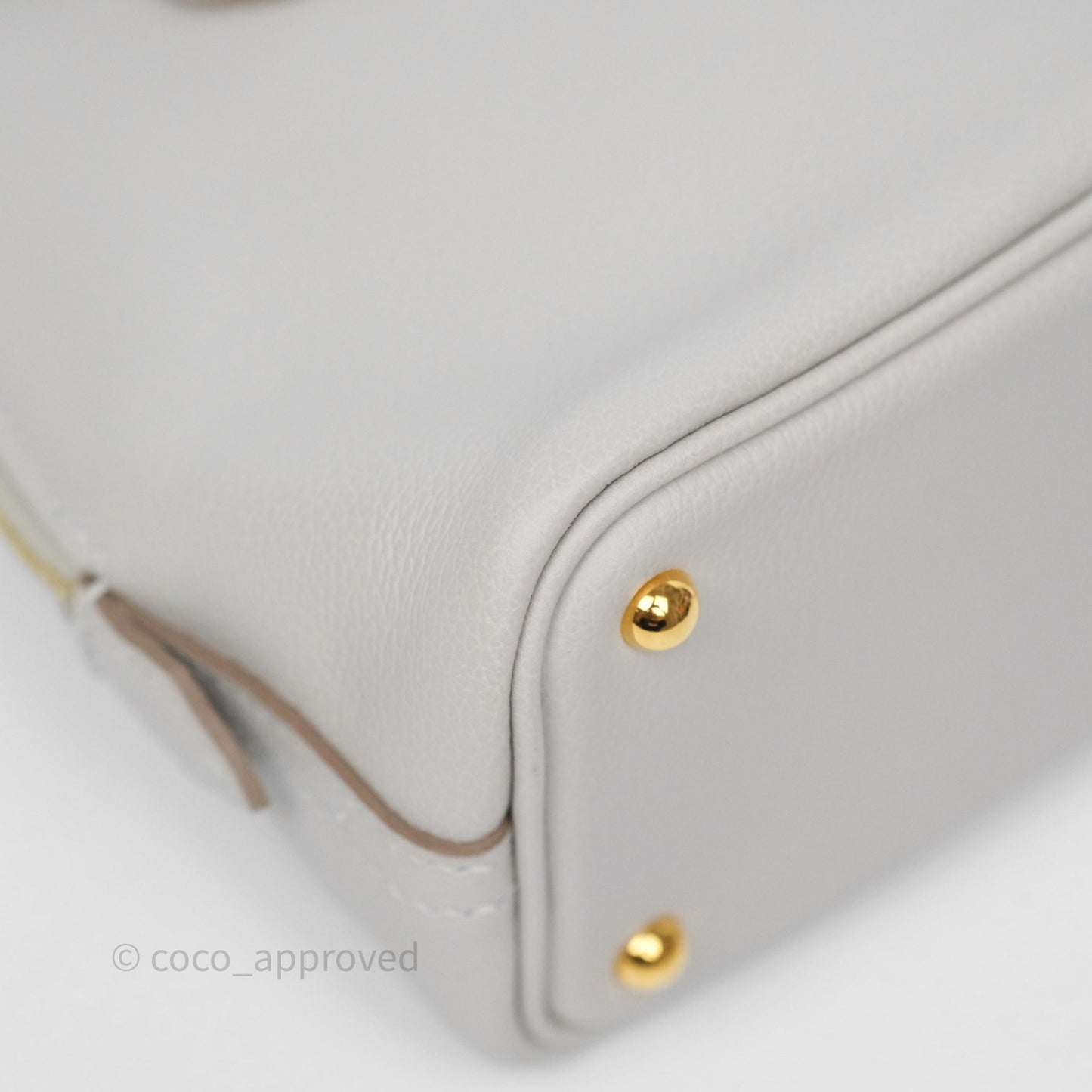 Hermès Bolide Mini 1923 Gris Perle 80 Evercolor Gold Hardware