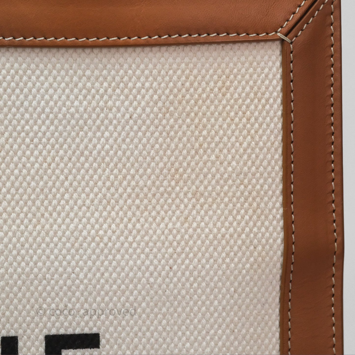 Celine Small Vertical Cabas Tote With Celine Print Natural/ Tan