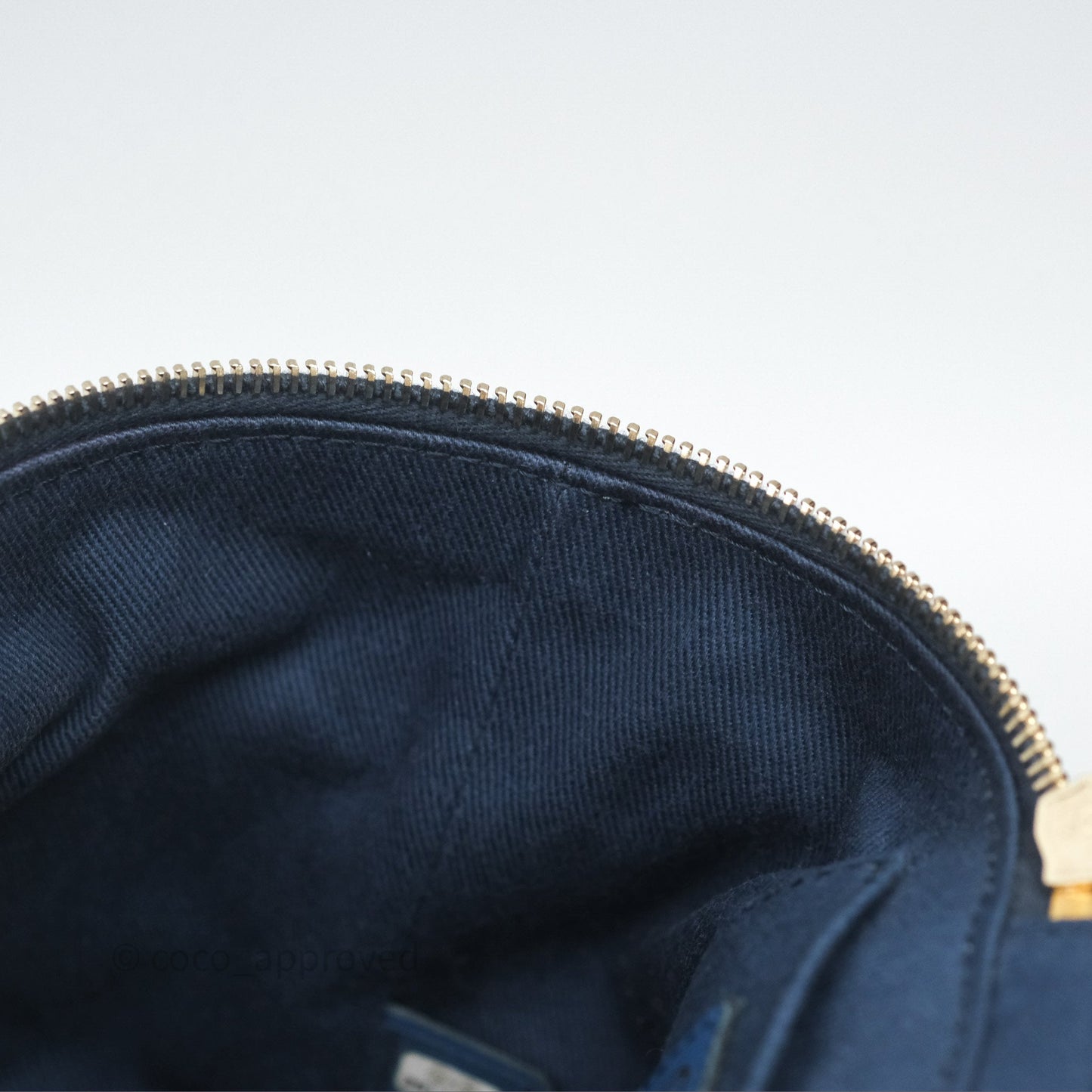 Chanel Quilted Trip Vanity Denim Aged Gold Hardware 20C