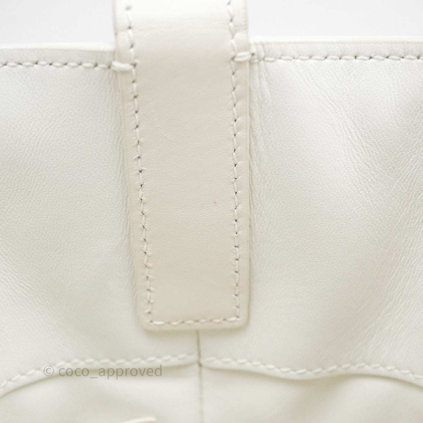 Christian Dior Small Toujours Vertical Tote Bag Latte Macrocannage Calfskin Gold Hardware
