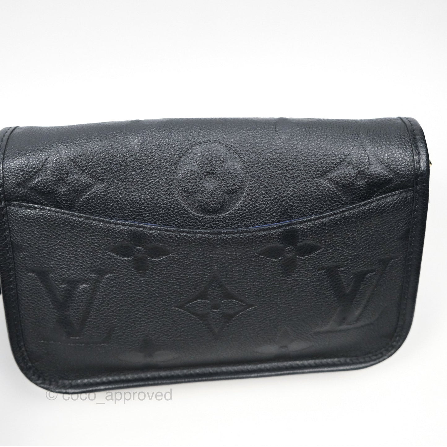 Louis Vuitton Diane Black Monogram Empreinte Leather