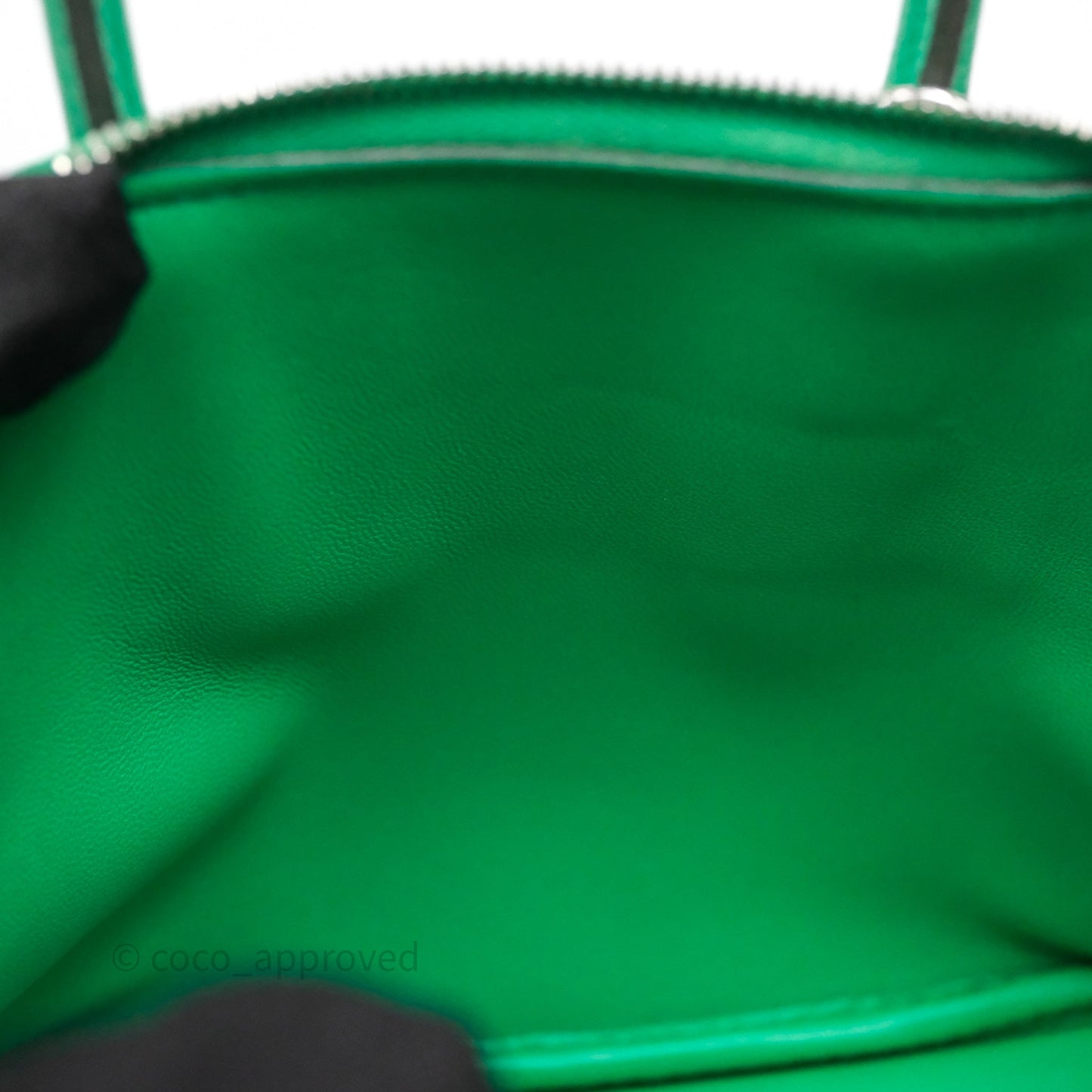 Hermès Bolide Mini 1923 Menthe 6W Chèvre Mysore Palladium Hardware