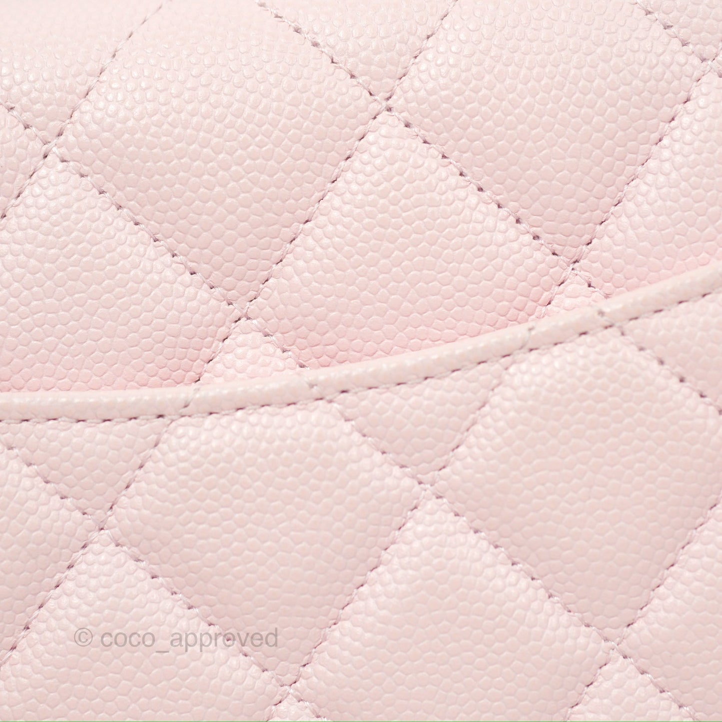 Chanel Quilted Classic Wallet On Chain WOC Pink Caviar Gold Hardware