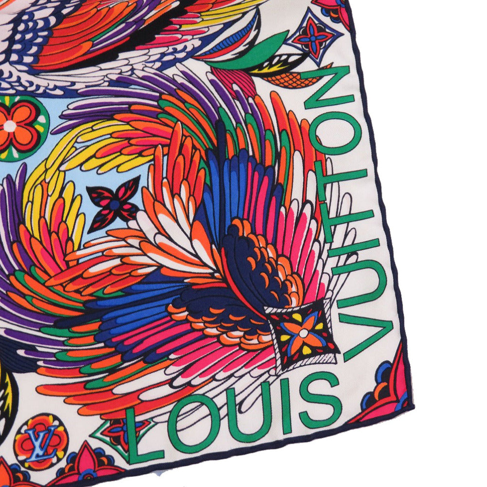 LOUIS VUITTON scarf M71426 silk multicolor logo Women
