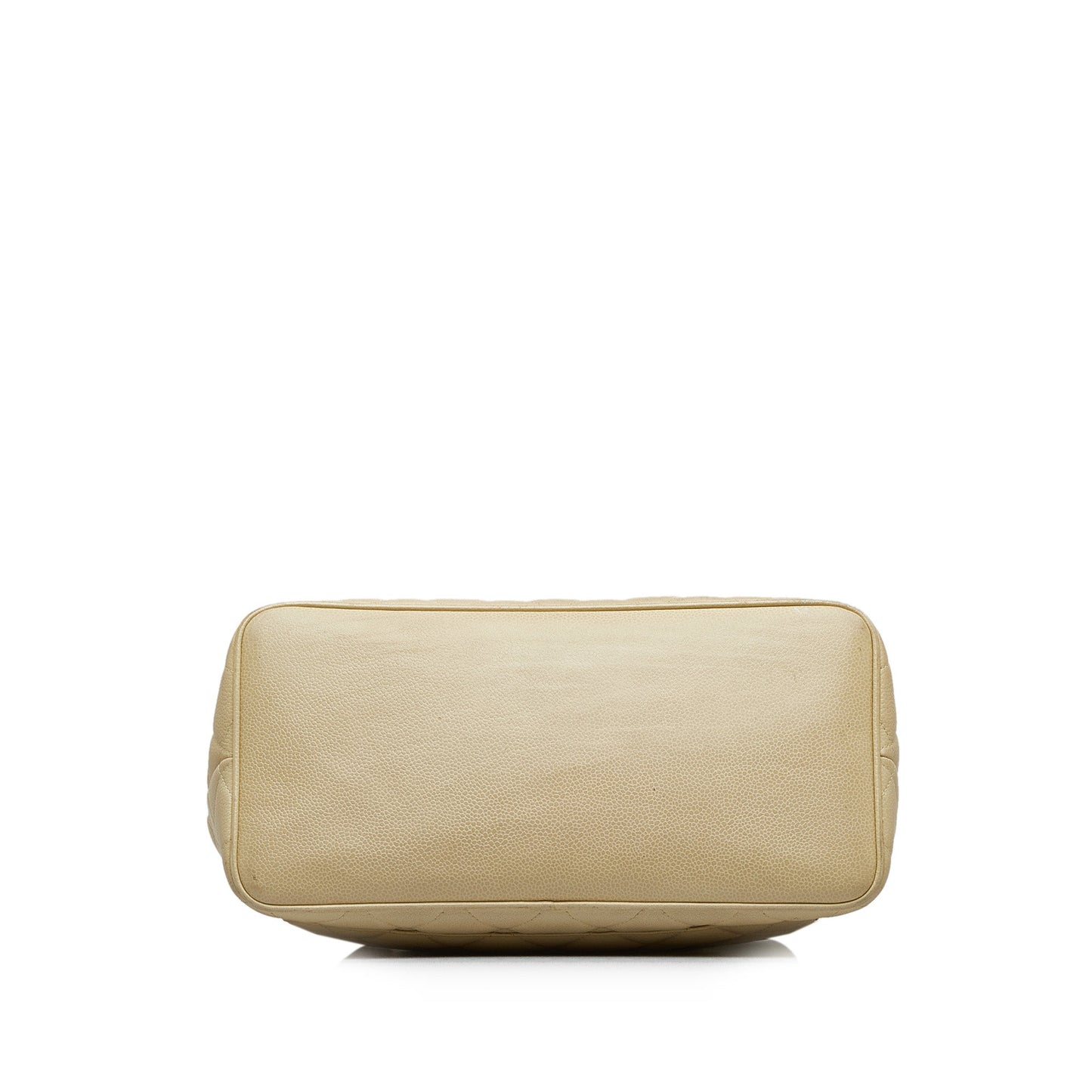 Luxury Chanel Medallion Tote Bag White Caviar Gold