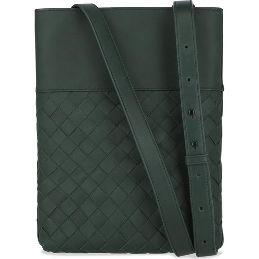 Luxury Bottega Veneta Intrecciato Leather Crossbody Bag