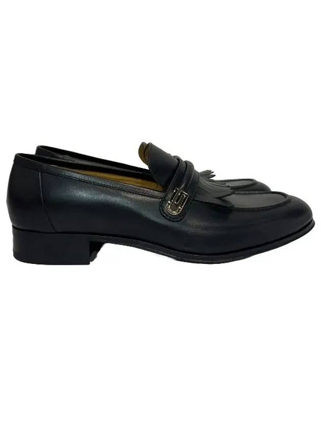 Luxury Gucci Trending 2025 Mirror G Leather Loafers Black