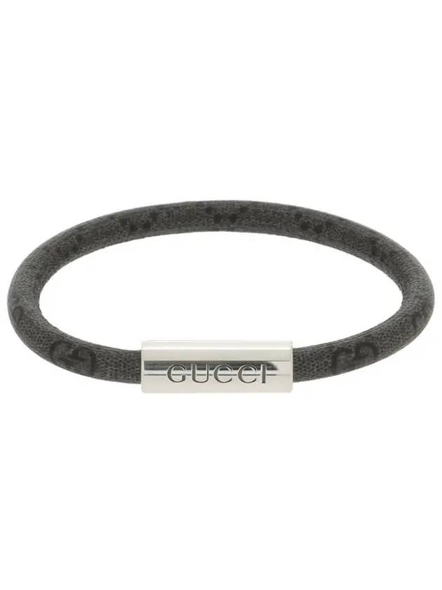 Luxury Gucci Trending 2025 Trademark GG Supreme Bracelet Dark Grey