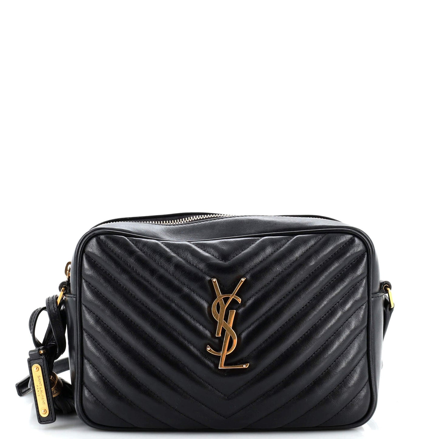 Luxury Saint Laurent Lou Camera Bag Matelasse Chevron Leather Small