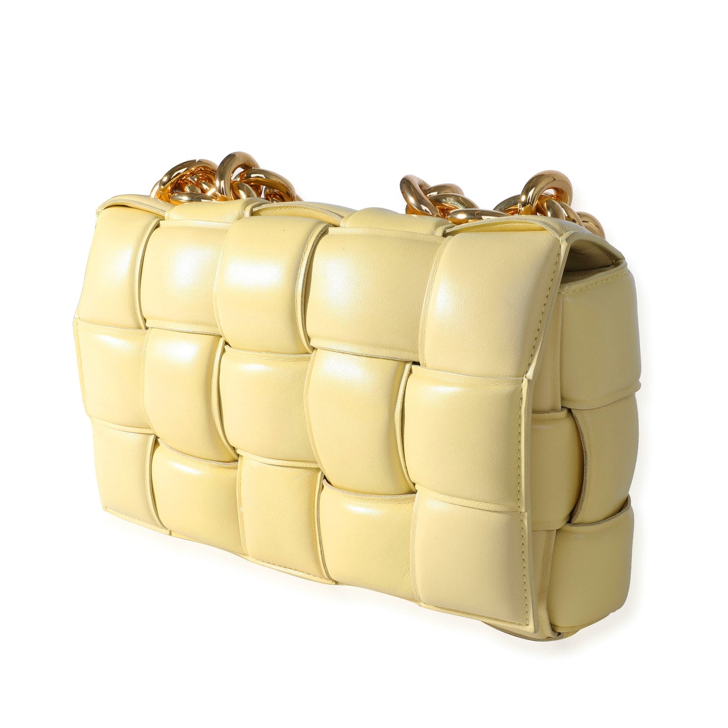 Luxury Bottega Veneta Butter Maxi Intrecciato Leather Chain Cassette Bag