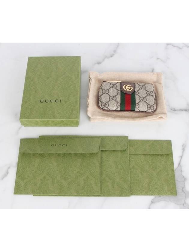 Luxury Gucci Trending 2025 Ophidia key case ring wallet