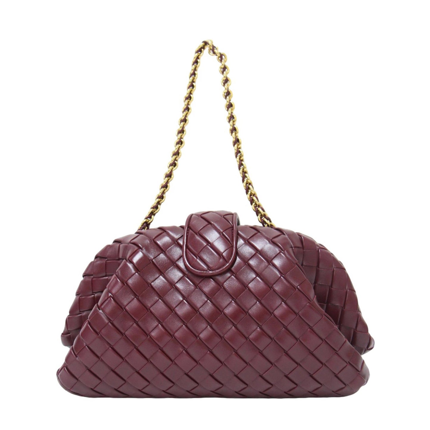 Luxury Bottega Veneta Intrecciato  Leather Clutch Bag Shoulder Bag ()