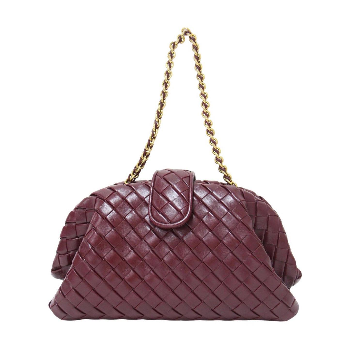 Luxury Bottega Veneta Intrecciato  Leather Clutch Bag Shoulder Bag ()