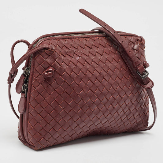 Luxury Bottega Veneta  Intrecciato Leather Nodini Crossbody Bag